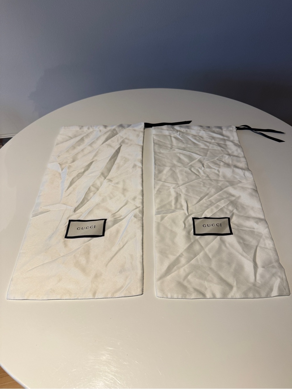 Gucci White Dust Bags (Pair)